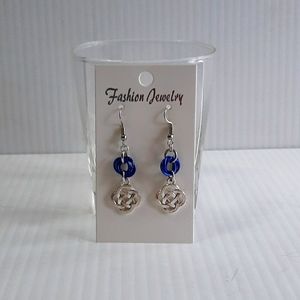 Hand CraftedEarringsPiercedChainMaille/CelticCharm
